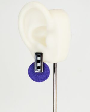 Pendientes círculo y rayas