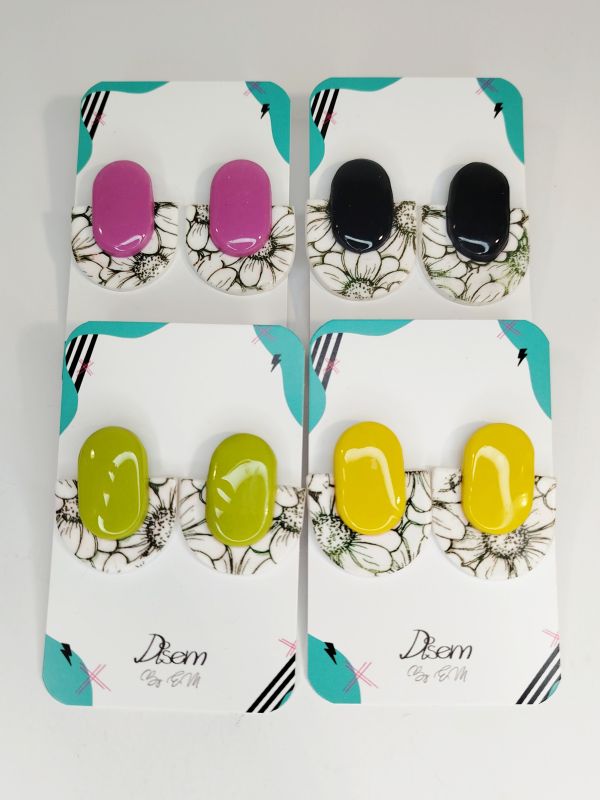 Pendientes Ertza flores