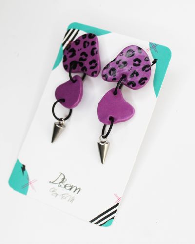 Irregulares largos morados