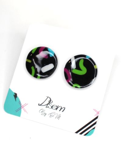 Círculos negros confeti