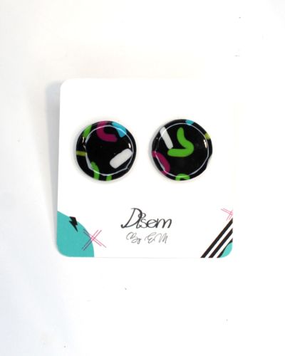 Círculos negros confeti