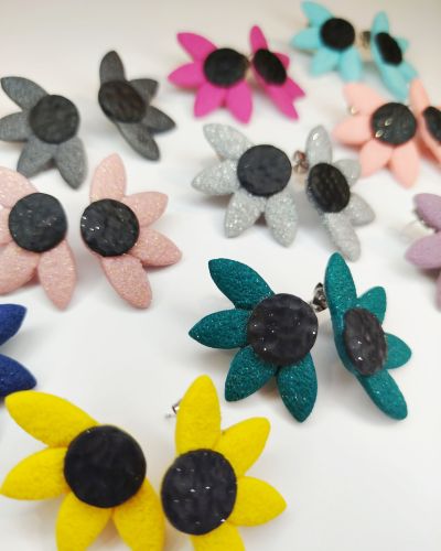 Pendientes Media flor